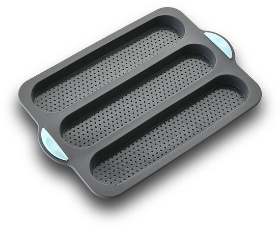Silicona forma per baguette, forma per pane a stecchi, forma per pane da forno per panificazione casalinga e sandwiches, resistente al forno