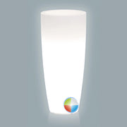 Vaso Agave Tondo Con Led Multicolor Batteria H 70 Ø 33Cm