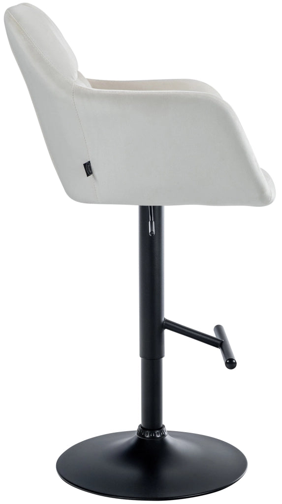 Barhocker Natoma Samt schwarz