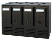 1pz alubox cassetta postale a 4 posti ghisa art. c4 cod:ferx.13340