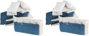 Set di sacchetti per la stoffa per abbigliamento con pompa a vuoto wireless, 10 pezzi (4x 40x54cm, 4x 47x64cm, 2x 54x74cm), sacchetti per la stoffa per abbigliamento spazia-reducenti per viaggi e organizzazione della valigia