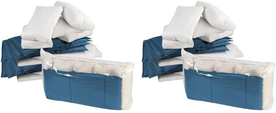 Set di sacchetti per la stoffa per abbigliamento con pompa a vuoto wireless, 10 pezzi (4x 40x54cm, 4x 47x64cm, 2x 54x74cm), sacchetti per la stoffa per abbigliamento spazia-reducenti per viaggi e organizzazione della valigia