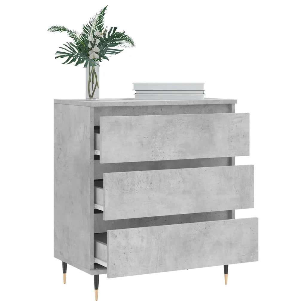 Credenza Grigio Cemento 60x35x70 cm in Legno Multistrato 827176