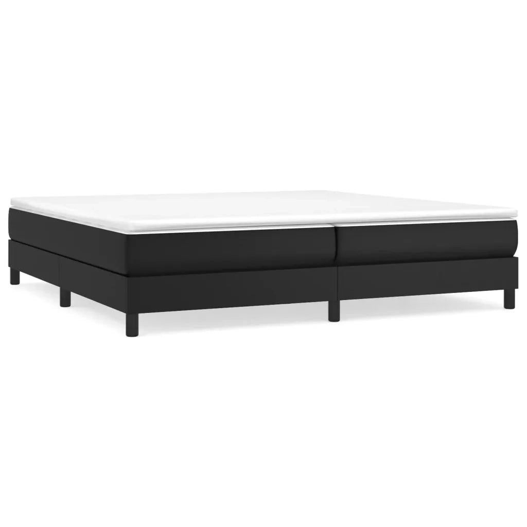 Struttura Letto a Rete a Molle Nero 200x200 cm in Similpelle 3120718
