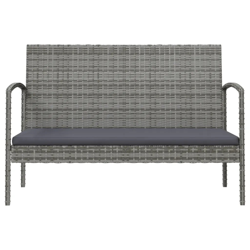 Set Divani da Giardino 16 pz con Cuscini in Polyrattan Grigio cod mxl 45882