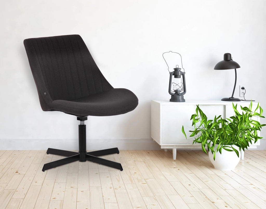 Sedia da Lounge Granby nero