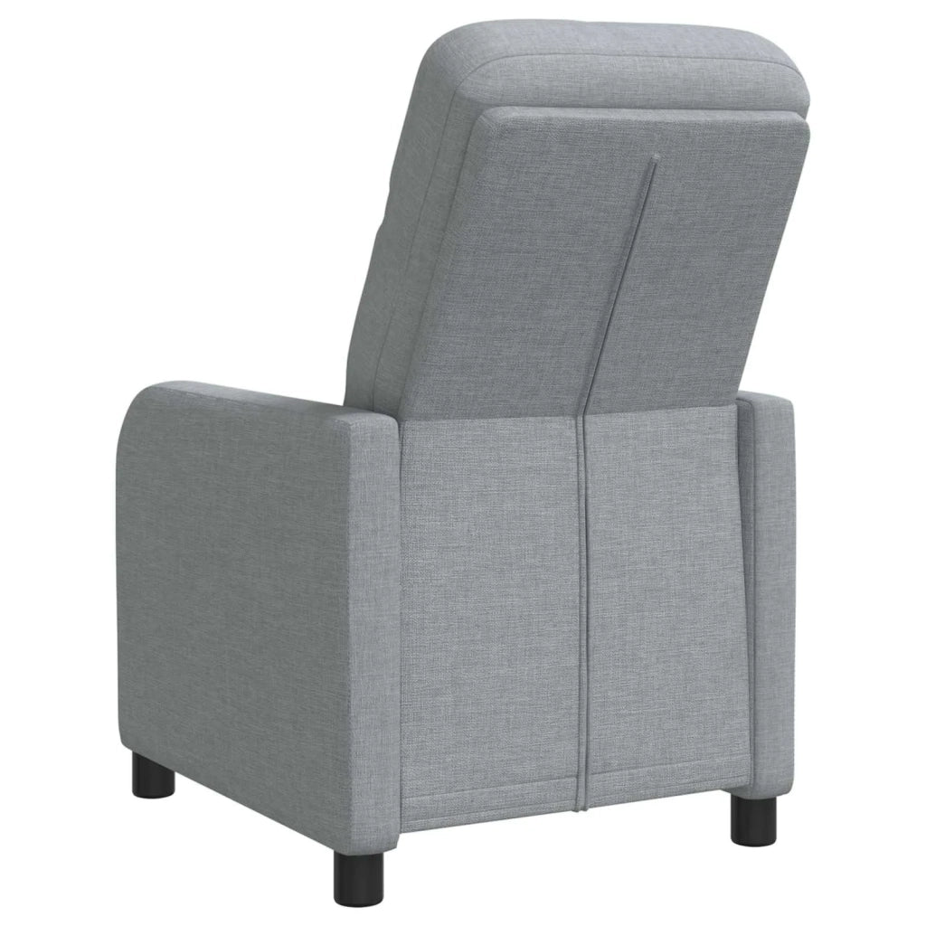 Divano Sedia-Poltrona reclinabile Grigio Chiaro Tessuto 343565