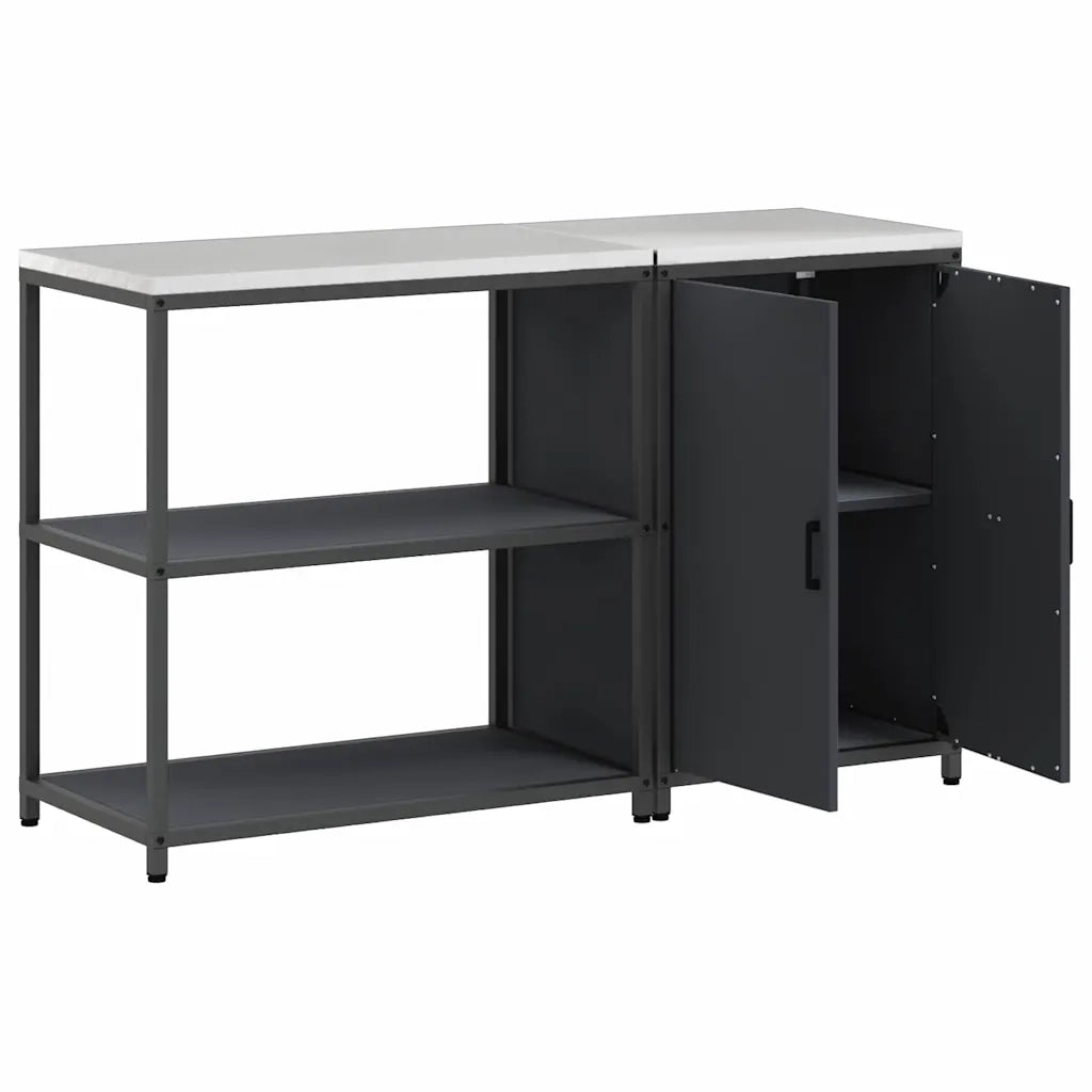 Set di Stoccaggio per Cucina con lo scaffale 2 pcs Antracite 3392661