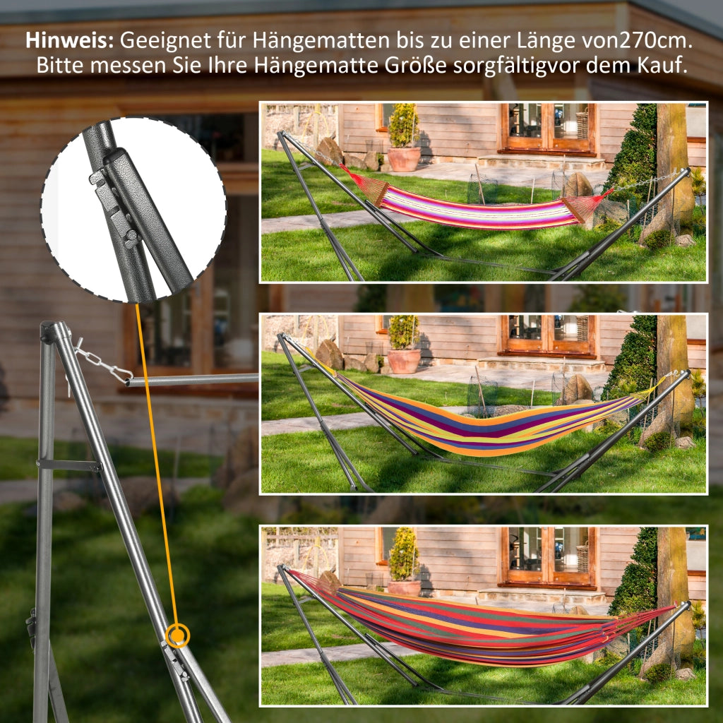 Supporto amaca 2 in 1 impermeabile asciugatrice 290 cm x 92 cm x 88 cm nero