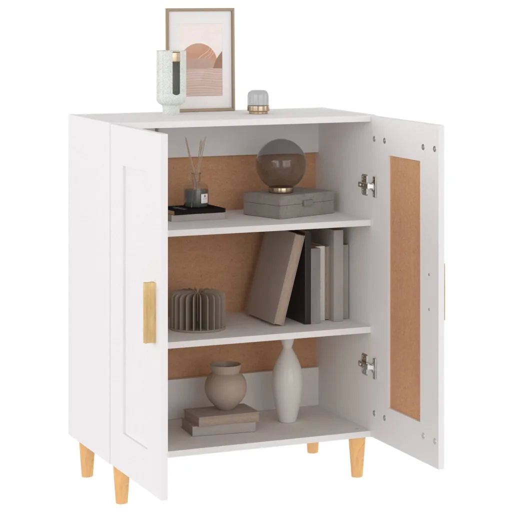 Credenza Bianca 69,5x34x90 cm in Legno Multistrato 812132