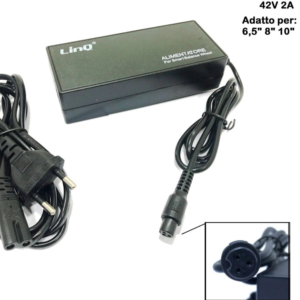 Trade Shop - Caricabatteria Ricambio Per Balance Hoverboard 42v 2a Alimentatore Batteria -