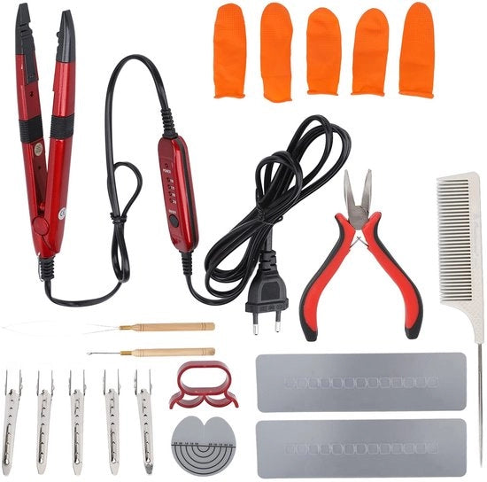 Estensioni Capelline Termiche Isolanti - Estensioni Capelli Clip in Capelli Reali - Strumenti per Capelli - Temperatura Costante - Utilizzo Professionale - Estensioni Capelli