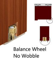 Geleidingswiel 12 mm - Deurgeleider per Schuifporte - Geleide per Pavimento - Rulli Silenziosi - Installazione Facile - Materiale di Alta Qualità - Guida Porta