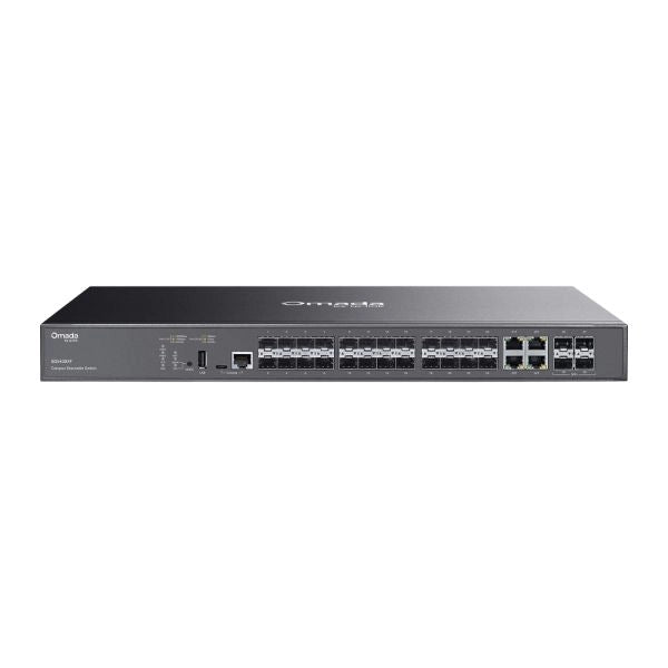 Switch 24p gigabit poe+ 4slot sfp+ 10ge managed l2+ 1p usb 1p rj45 - SG5428XF