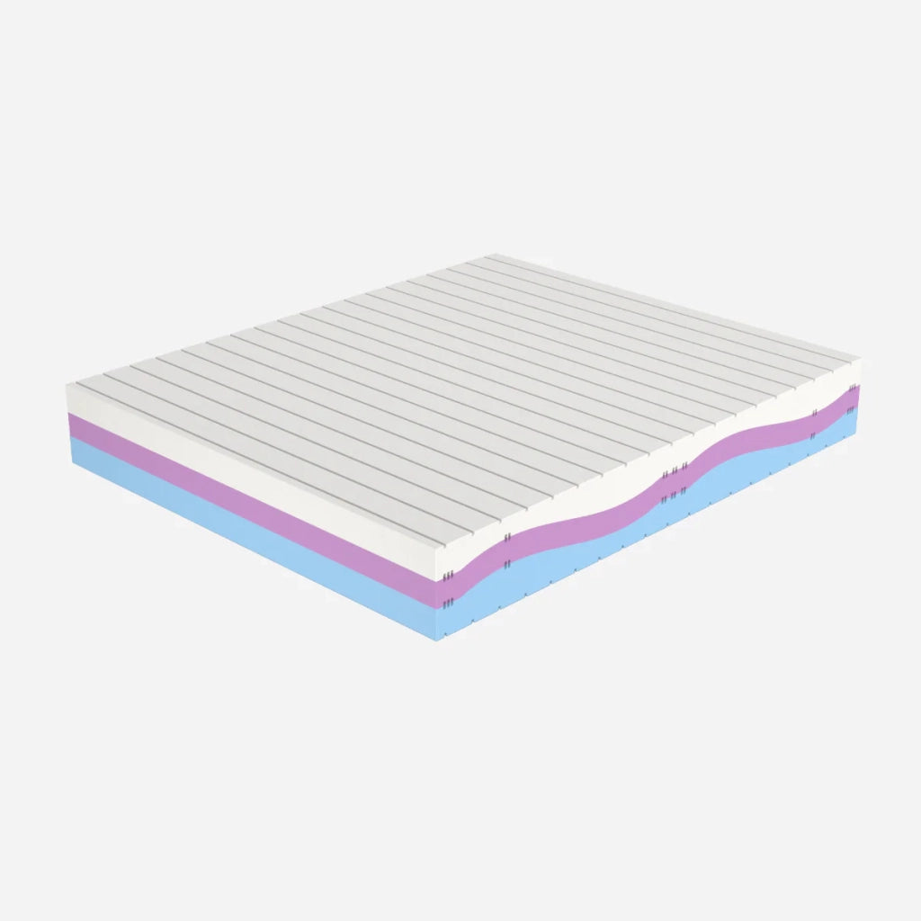 Materasso Multionda Matrimoniale 170x200, alto 25 cm - Memory, Gel Relaxa, Sfoderabile, Rivestimento Aloe Vera | Piuma