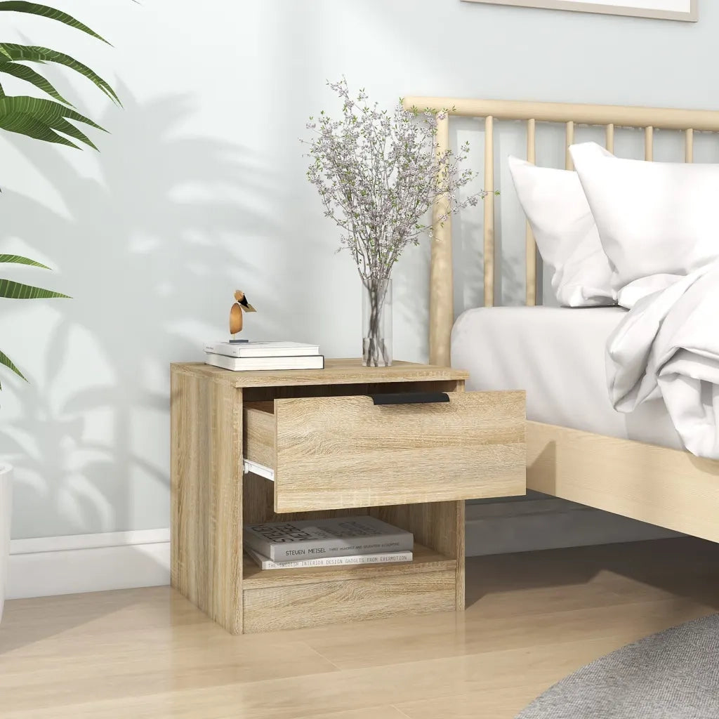 Comodini 2 pz Rovere Sonoma in Legno Multistrato cod mxl 30855