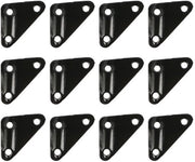 Accessori per tende - Spanne antiscivolo a tre punte - Nero - 12 pezzi - Set di accessori per tende