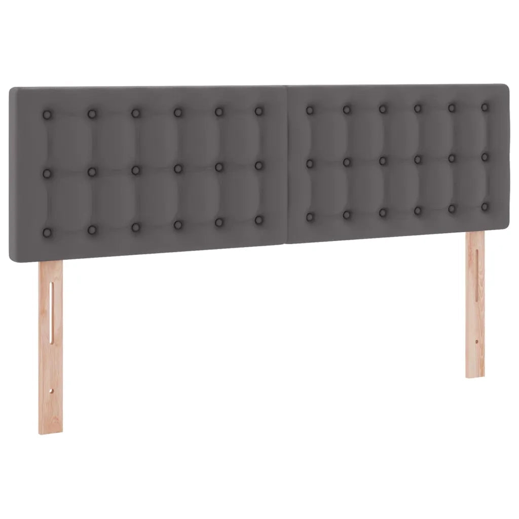 Letto con contenitore e materasso Grigio 140 x 200 cm