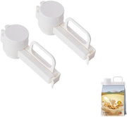 Clip per sacchetto da snack - 2 pezzi - con cerniera facile da utilizzare - clip per sacchetto