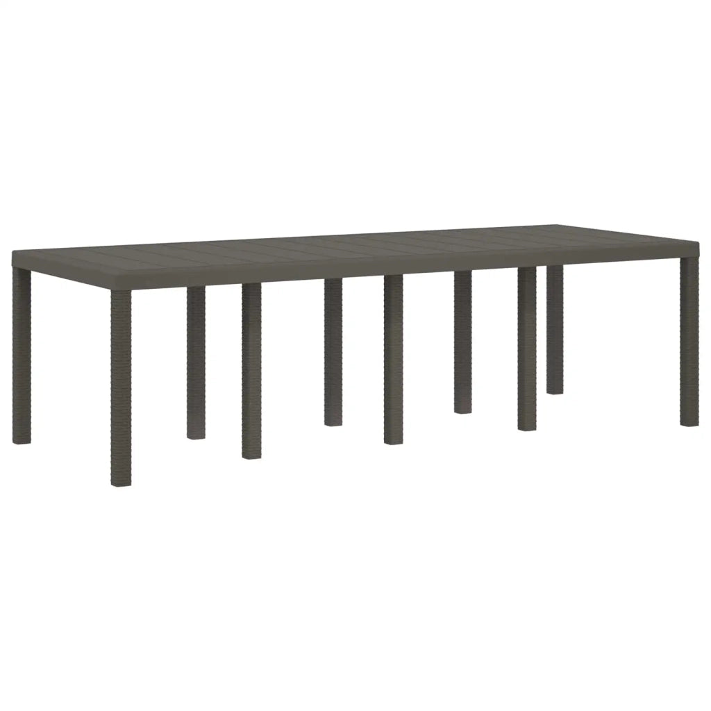 Set da Pranzo per Giardino 11 pz Grigio chiaro e Tortora PP 3430181