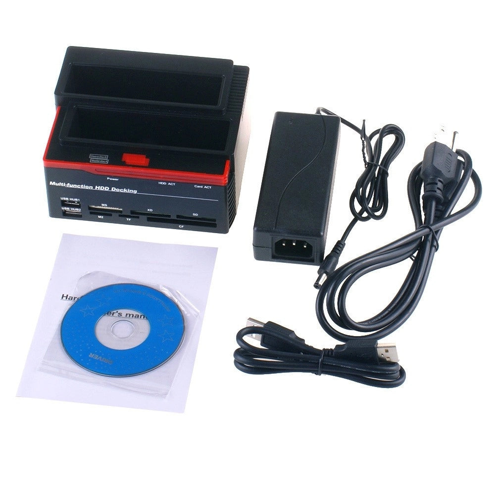 Trade Shop - Docking Station Triplo Triple 3 Hard Disk 3,5 2,5 Doppio Sata 1 Ide Hd Box -