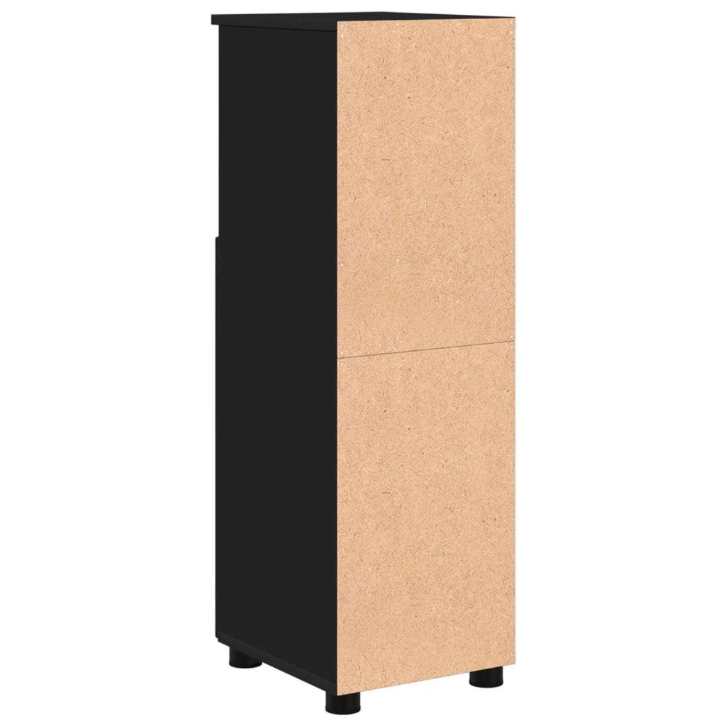 Mobile da Bagno con archiviazione Nero 30 x 35 x 95 cm 883315