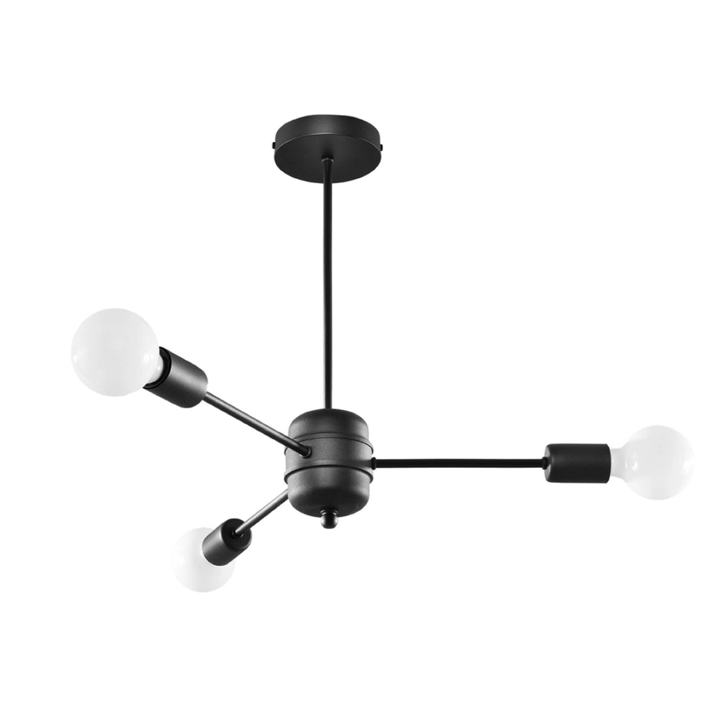 Lampadario LANGO 3 nero