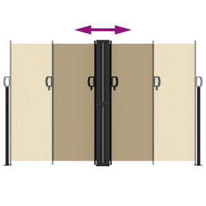 Tenda da Sole Laterale Retrattile Beige 160x1200 cm 4004825