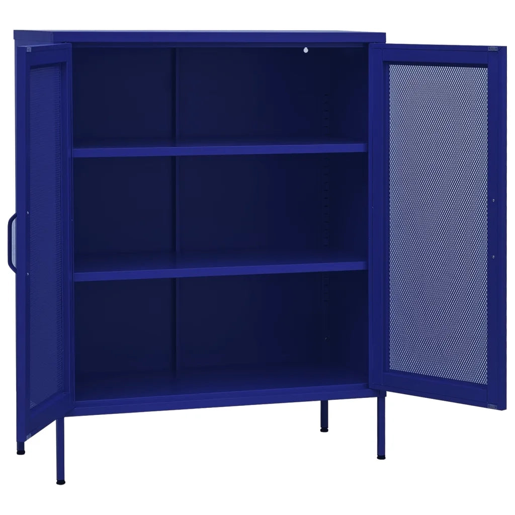 Armadietto Blu Marino 80x35x101,5 cm in Acciaio cod mxl 53457