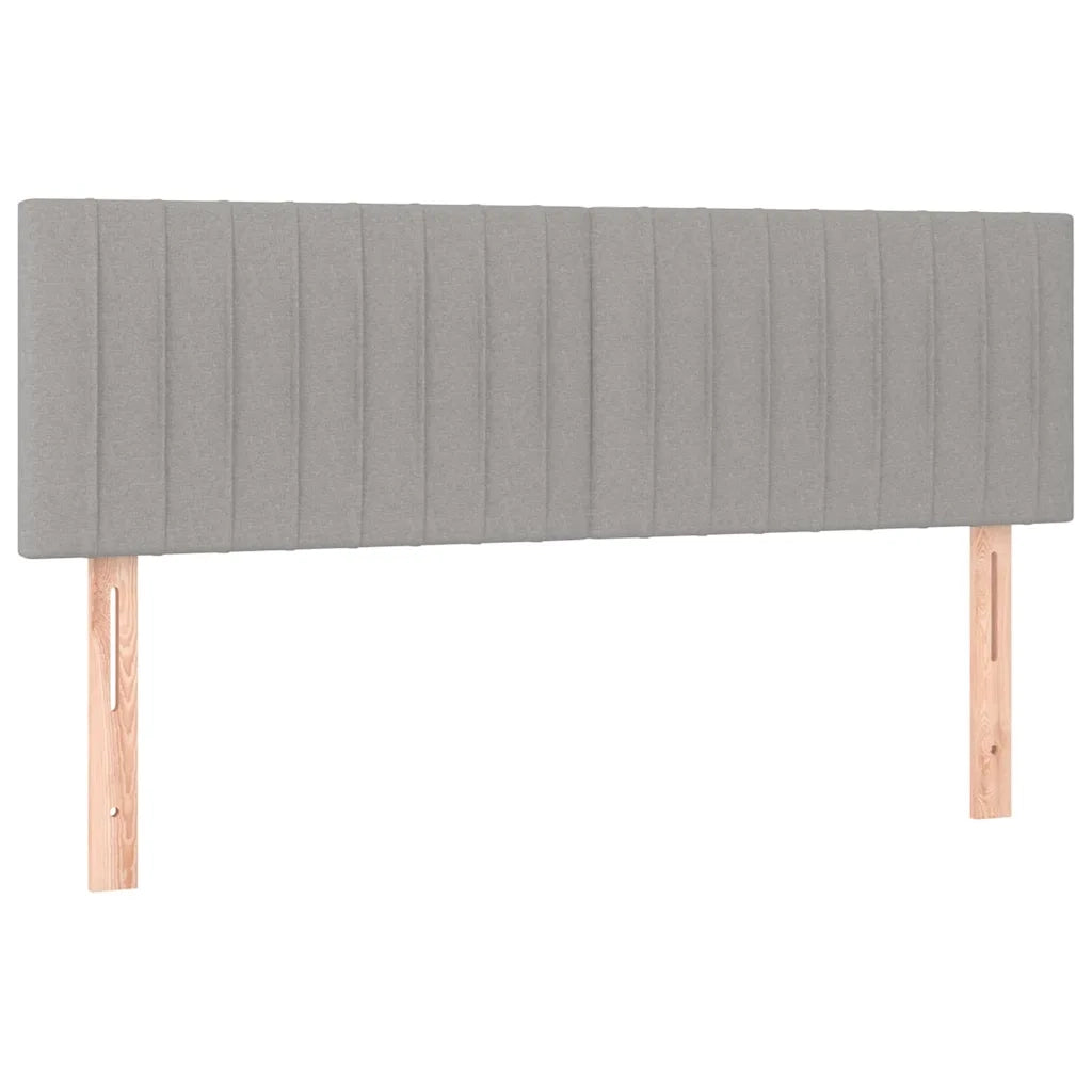 Giroletto a Molle con Materasso Grigio Chiaro 140x190cm Tessuto 3126957