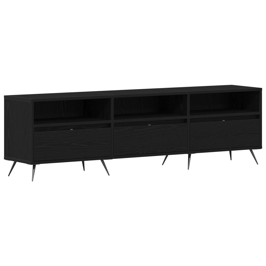 Cabinet TV Nero 150x30x44,5 cm Legno ingegnerizzato