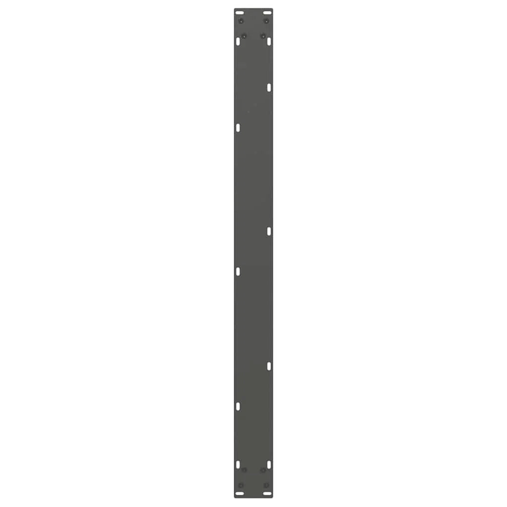 Set di 3 gambe regolabili per tavolo da cucina a forma di U 100 x 73 cm acciaio antracite 02_0057454