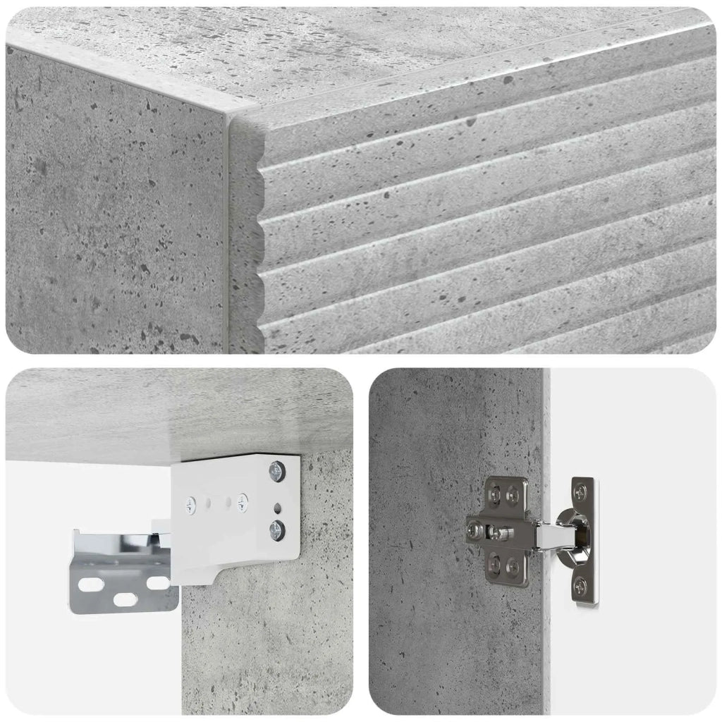 Set di armadi 2 pcs Grigio Cemento 33 x 34,5 x 90 cm 3416649