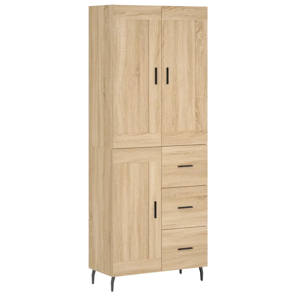 Credenza Rovere Sonoma 69,5x34x180 cm in Legno Multistrato 3200020