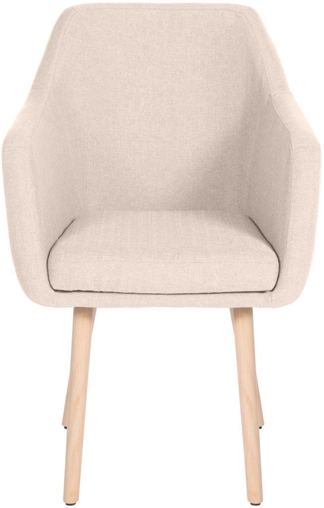 Sedia visitatore Utrecht in tessuto Beige,natura