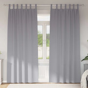 Tende Blackout con Anelli 2 pcs Grigio chiaro 225 x 140 cm 4107565