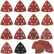 195 pezzi di carta abrasiva a forma di triangolo per trapano a tre punte - diverse granulometrie