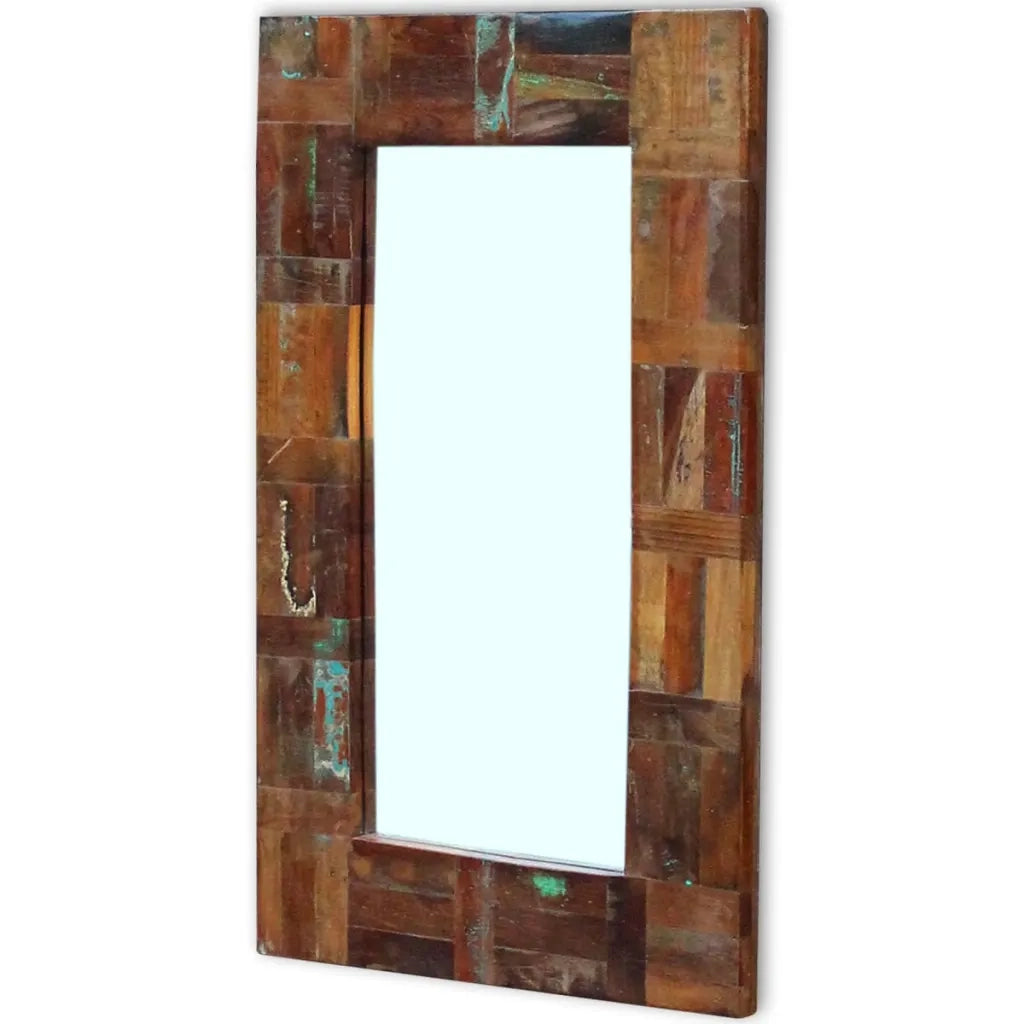 Specchio in Legno Massello di Recupero 80x50 cm cod mxl 49069