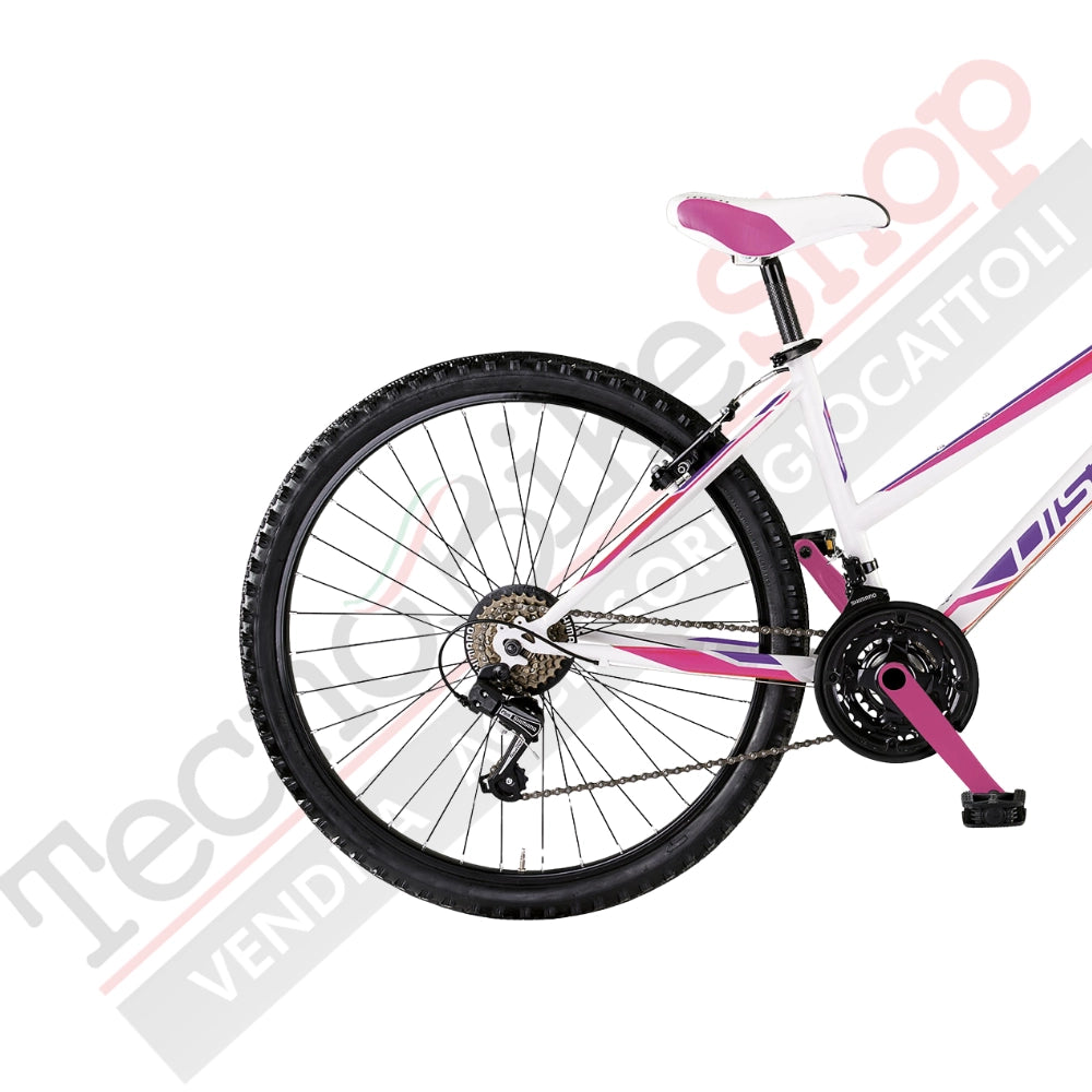 Bicicletta Donna MTB MBM District 27,5" con Cambio 18 Velocità-Bianco
