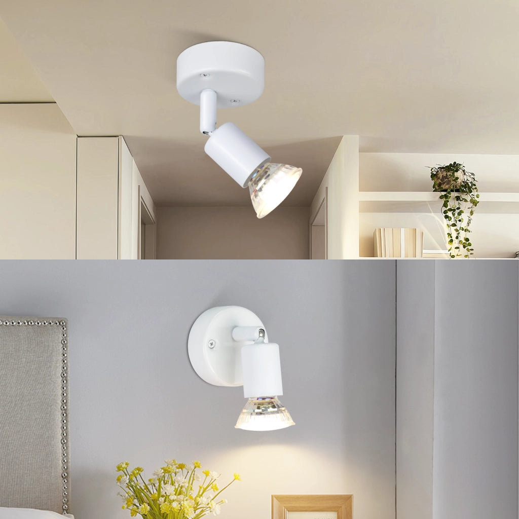 ZMH Faretto da soffitto moderni 1 fiamma GU10 con lampadina inclusa