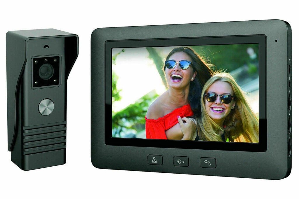 Kit videocitofono monofamiliare monitor 7" telecamera 4 led apriporta RLC07L