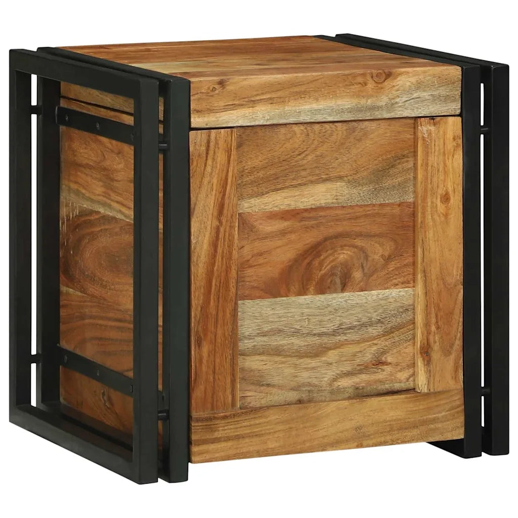 Scatola di Stoccaggio 40 x 40 x 40 cm Legno di Acacia Massello 4016750