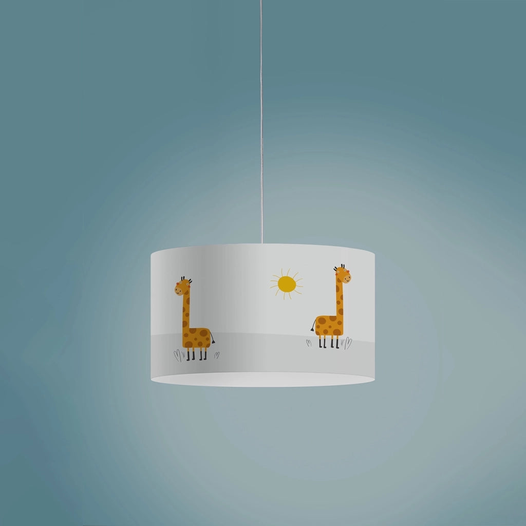 Sospensione Moderna Decokids Polilux ® Grafica Giraffa 1 Luce E27