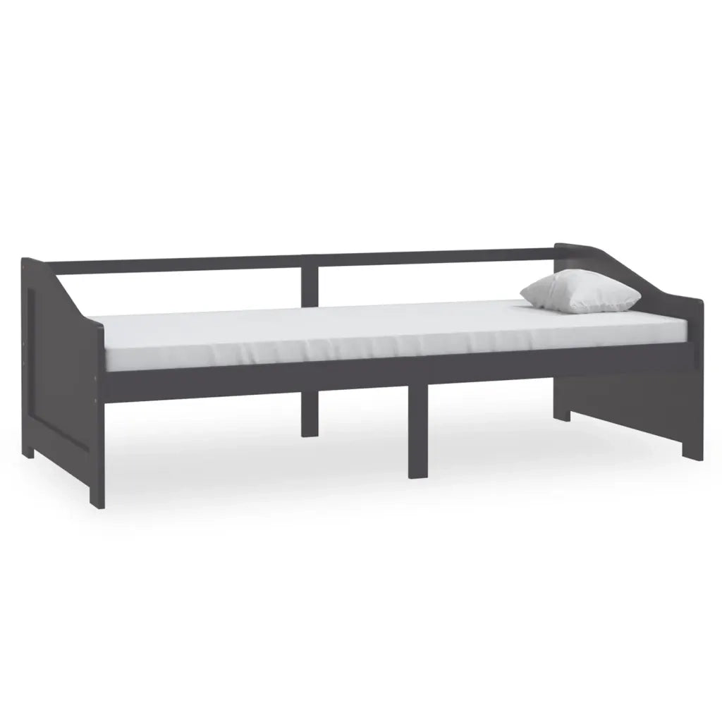 Divano letto | Sof¨¤ letto | Letto singolo a 3 Posti Grigio Legno Massello di Pino 90x200cm
