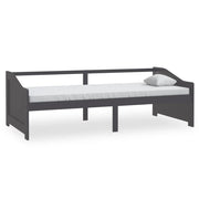 Divano letto | Sof¨¤ letto | Letto singolo a 3 Posti Grigio Legno Massello di Pino 90x200cm