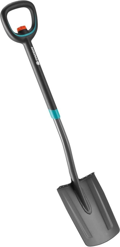 Spada per giardino in acciaio di alta qualità per scavare e zappare con piede e manico ergonomico a mano destra (17020-20)