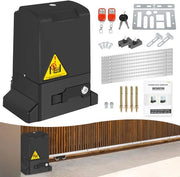Porta automatica elettrica 370W - Porta scorrevole automatica - Apriporta elettronica per cancello e porta - max. 800 kg - Nero
