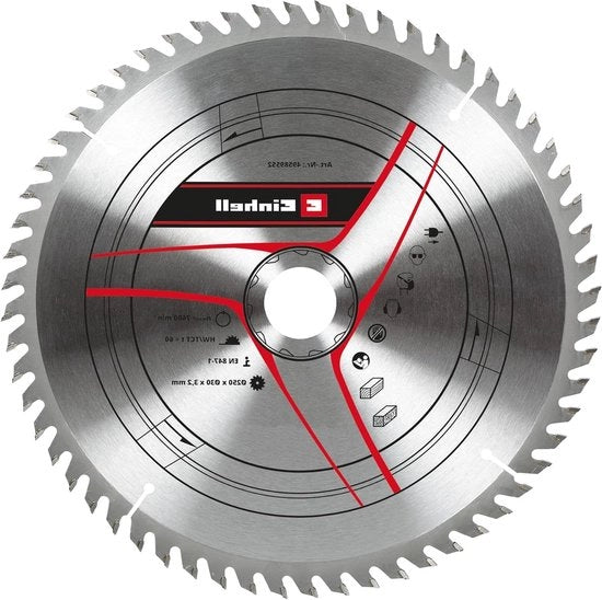 Lama circolare 250x30 per seghe a manico manuale e seghe circolari da tavolo - 60 denti - larghezza di taglio 32 mm