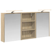 Set di Armadi da Bagno | Armadio da bagno con lo scaffale 3 pz 126 x 16 x 62.5 cm