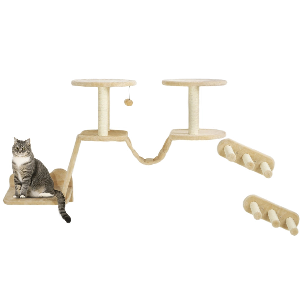 Scaletta per Gatti ¨C zephmum ¨C Montaggio Parete, Beige